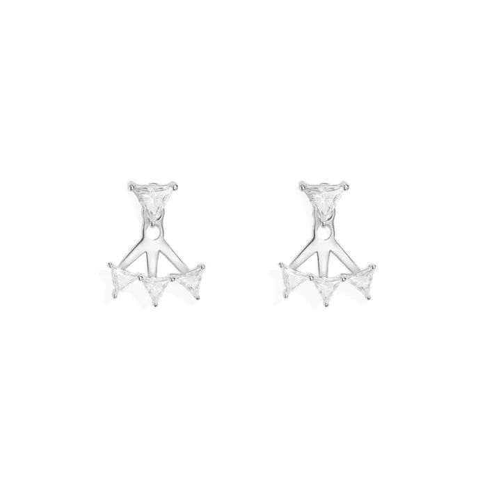 APM Monaco Vestes d’oreilles Triangle Éclat Argent Sterling